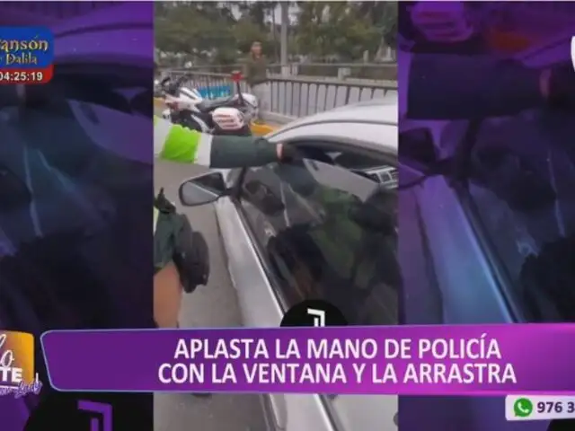 ¡El colmo! Taxista retiene mano de mujer policía con su ventana y se fuga arrastrándola