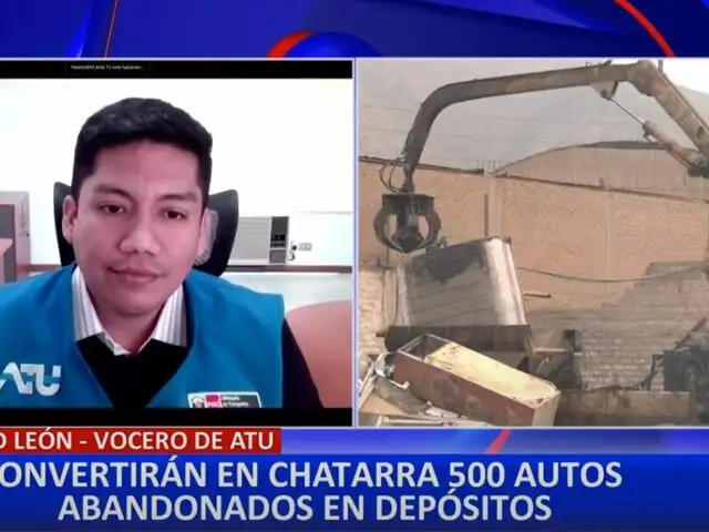 ATU anuncia plan de chatarreo de 500 autos abandonados en depósitos