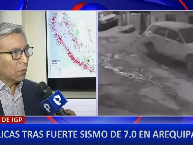 IGP: se han registrado 22 réplicas tras sismo de 7.0 en Arequipa