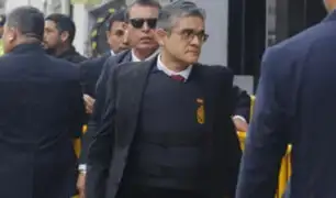Caso Cócteles: Fiscal José Domingo Pérez llegó a la audiencia con seguridad y chaleco antibalas