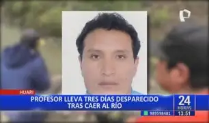 Tragedia en Huari: profesor lleva tres días desaparecido tras caer al río Mosna