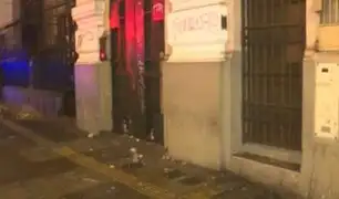 Cercado de Lima: detonación de artefacto explosivo dejó daños materiales en local
