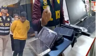 Policía interviene tiendas donde se dedicaban a la clonación de IMEI en Huaral