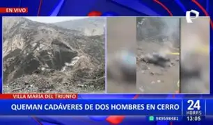 Macabro hallazgo en VMT: Encuentran dos cadáveres quemados en cerro