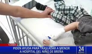 Tumbes: familia de niño que sufre de convulsiones pide ayuda para trasladarlo a Lima