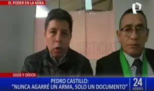 Pedro Castillo en audiencia: “Nunca pretendí fugarme del país y nunca cometí un golpe de Estado”
