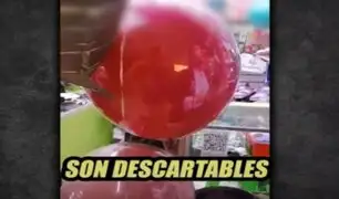 Centro de Lima: comerciantes ofrecen balones de helio, pero no advierten sobre peligro de traslado