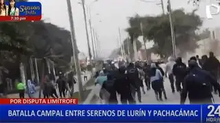 Municipalidades de Pachacámac y Lurín se pronuncian tras gresca entre serenos