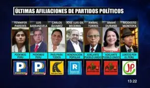 Exministros del gobierno de Pedro Castillo se afilian a partidos políticos de cara a elecciones 2026