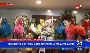 San Borja: "Burbujitas" llegan al Ministerio de Cultura para despedirse de Yola Polastri