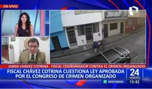 Chávez Cotrina sobre ley de crimen organizado: "Lo que han hecho es eliminar la figura del allanamiento"