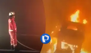 Variante de Pasamayo: bus se incendia en carretera y es impactado en triple choque