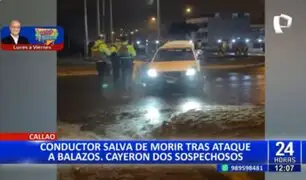 ¡Se salvó de morir!: Conductor sale ileso tras ataque a balazos en el Callao