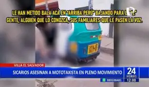 Villa El Salvador: sicarios asesinan a mototaxista en pleno movimiento