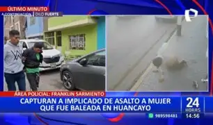 Huancayo: Capturan a implicado en asalto a empresaria que fue baleada tras retirar dinero