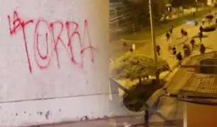¡Dejaban terror a su paso!: Casi un centenar de pandilleros se enfrentaron causando destrozos en Pueblo Libre