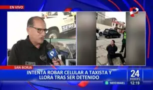 San Borja: ladrón se pone a llorar tras ser detenido por intento de robo