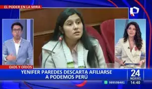 Yenifer Paredes descarta afiliarse al partido Podemos Perú