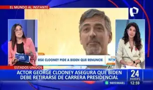 EE.UU: George Clooney pide que Biden se retire de la carrera presidencial