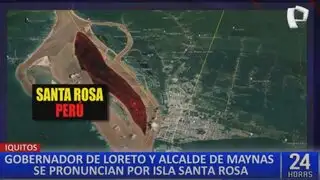 Gobernador de Loreto exige disculpas de Colombia por disputa territorial de Isla Santa Rosa