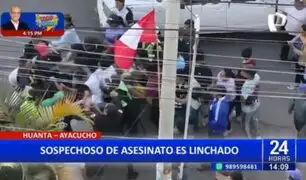 Ayacucho: Vecinos agarran a golpes a presunto asesino