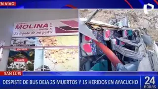 Familias en incertidumbre tras accidente de bus de Molina Unión SAC en Ayacucho