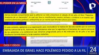 Embajada de Israel en Perú solicita cancelar presentación de libro sobre Palestina