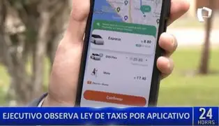 Poder Ejecutivo observa ley de taxis por aplicativo