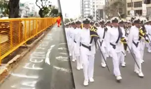 ¡Igual que años anteriores!: Lotizan avenida Brasil para el Desfile Militar del 29 de julio