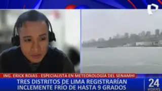 Senamhi alerta bajas temperaturas en Lima que podrían alcanzar los 10 grados
