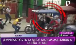 ¡De terror! Marcas desatan balacera tras robar a dueña de un bar en Iquitos