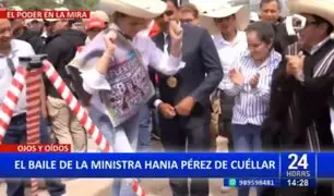 El baile de Hania Pérez de Cuellar: Ministra de Vivienda mostró sus mejores pasos en Cajamarca