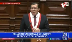 Eduardo Salhuana, nuevo presidente del Congreso: "Esta Mesa Directiva extiende su mano a todos"