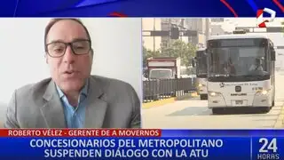 Roberto Vélez: "La ATU parece que no entiende la gravedad del problema del Metropolitano"