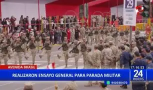 Ultimando detalles: Realizan ensayo general para la Gran Parada Militar