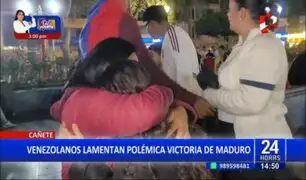 Cañete: venezolanos en Perú lamentan polémica victoria de Nicolás Maduro