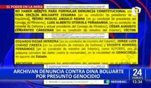 Muertes en protestas: Archivan investigación contra Dina Boluarte por presunto genocidio