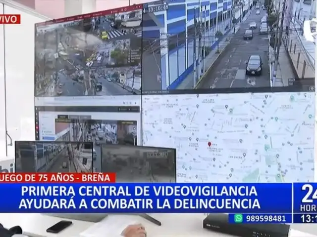 Breña: primera central de videovigilancia ayudará a combatir la delincuencia