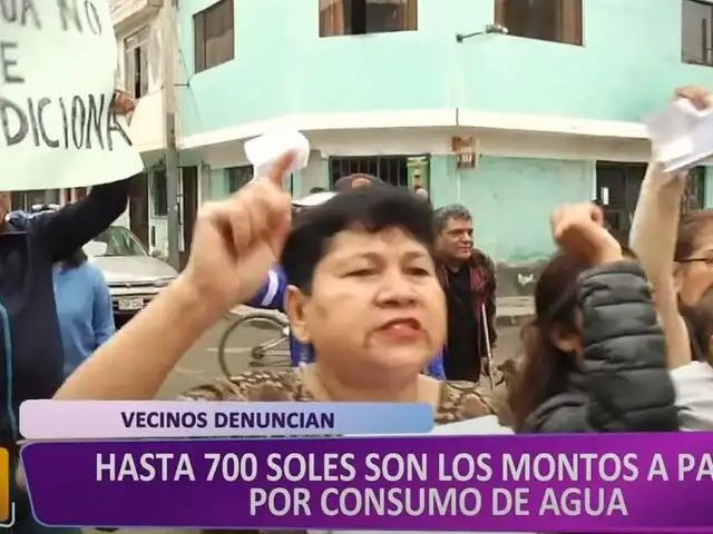 Callao: vecinos denuncian que pagan cuantiosas sumas de dinero en sus recibos de agua
