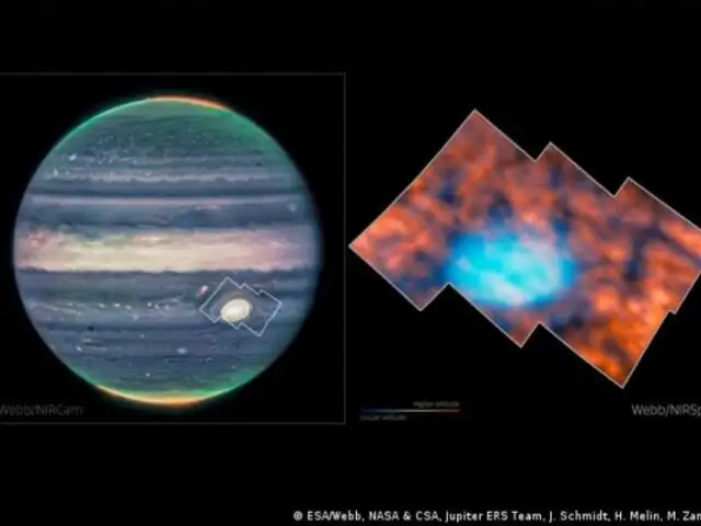 Júpiter: telescopio James Webb revela nuevas estructuras en la atmósfera del planeta