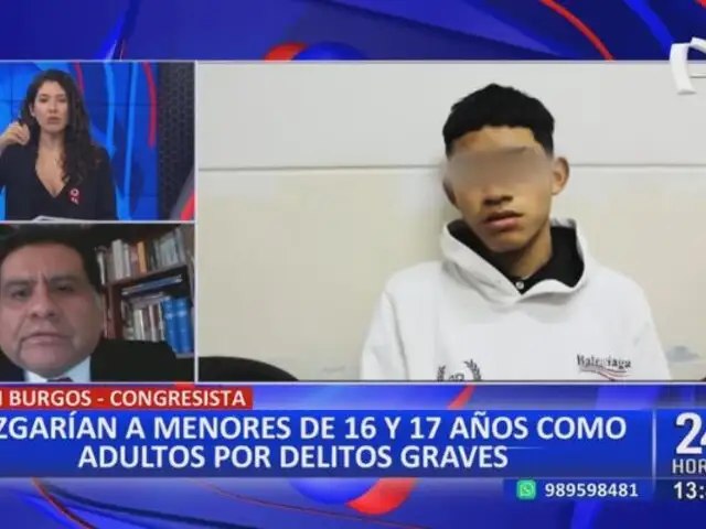Juan Burgos: "Si cometes un delito de adulto, la pena debe ser de adulto"