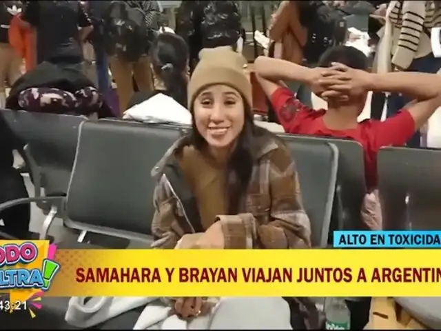 Samahara Lobatón y Bryan Torres juntos en el aeropuerto: ¿Reconciliación a la vista?