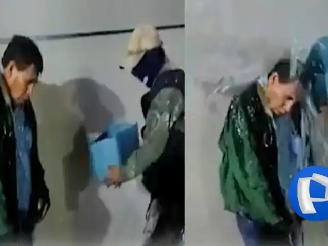 Castigo popular en Arequipa: arrojan agua fría a ladrón por robar en mercado
