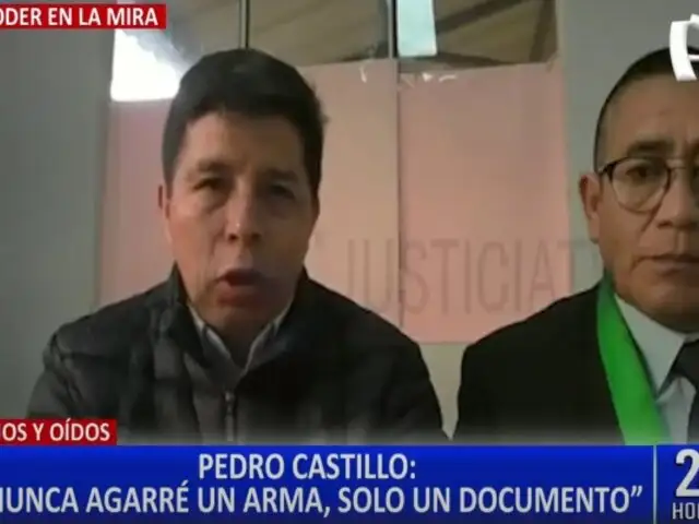Pedro Castillo en audiencia: “Nunca pretendí fugarme del país y nunca cometí un golpe de Estado”