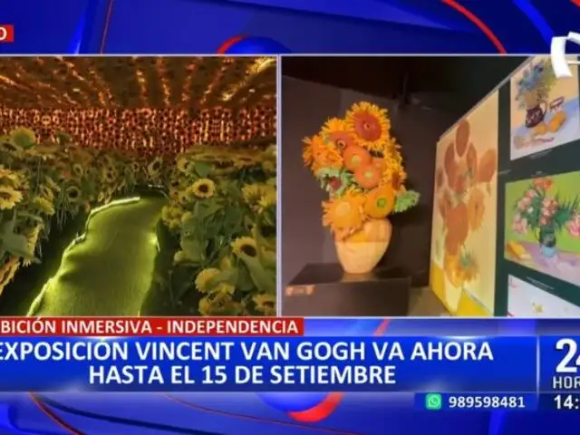 Exposición de Vincent Van Gogh estará abierta al público hasta el 15 de setiembre
