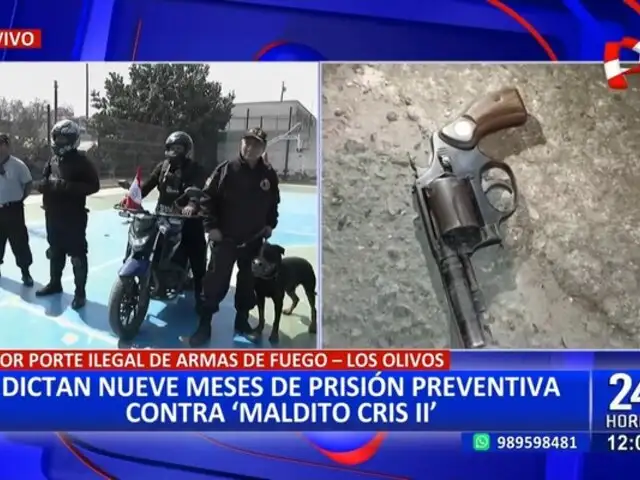 Los Olivos: Poder Judicial dicta 9 meses de prisión preventiva para "maldito Cris II" y su cómplice
