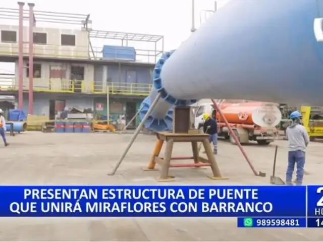 Miraflores: Municipio presenta estructura de puente que unirá al distrito con Barranco