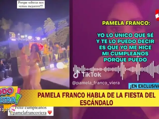 Pamela Franco no se hace responsable por los actos de otras personas: "me mantendré al margen"