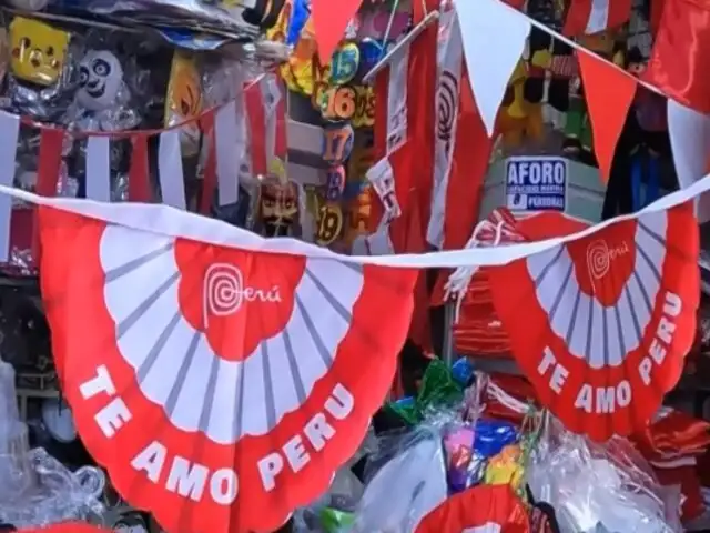 Fiestas Patrias: escarapelas, banderitas, gorritos y más artículos en el Centro de Lima