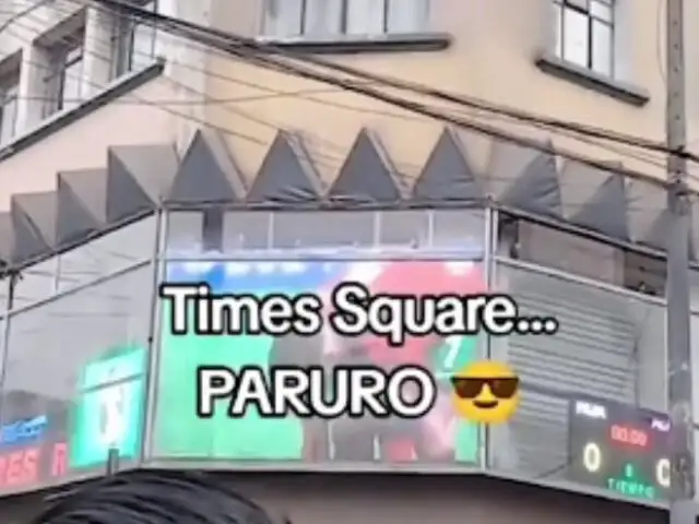 ¡No es Nueva York, es Cercado de Lima! Conozca el ‘Times Square’ de Paruro